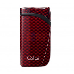 Зажигалка сигарная Colibri Falcon, красный карбон LI310T7