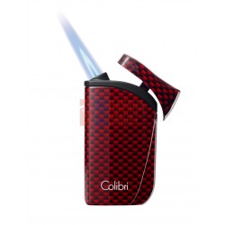 Зажигалка сигарная Colibri Falcon, красный карбон LI310T7