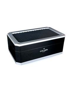 Хьюмидор Colibri Rally на 100 сигар, Алюминий и черный лак-HU360T1