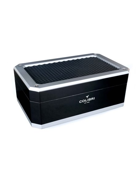 Хьюмидор Colibri Rally на 100 сигар, Алюминий и черный лак-HU360T1