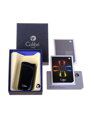 Зажигалка сигарная Colibri Falcon, черный металлик-LI310T10