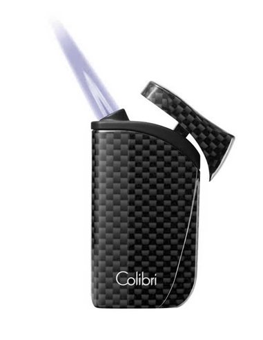 Зажигалка сигарная Colibri Falcon, черный карбон