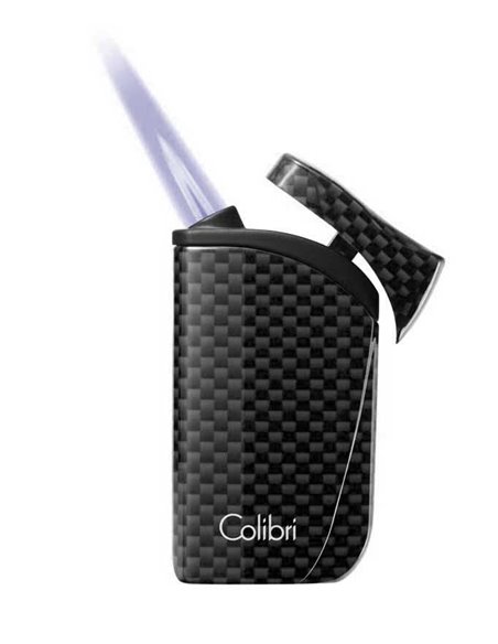 Зажигалка сигарная Colibri Falcon, черный карбон
