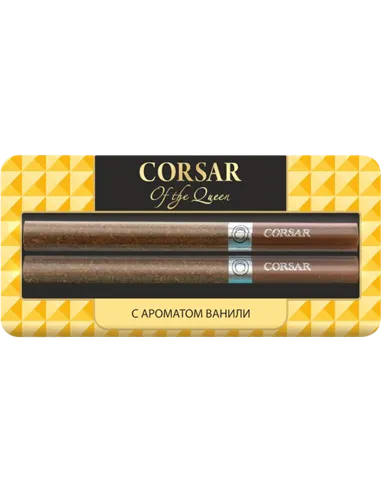 Сигариллы Corsar Of The Queen - Vanilla (с ароматом ванили) - 2 шт. (Блистер)