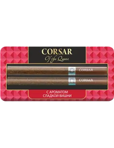 Сигариллы Corsar Of The Queen - Sweet Cherry (с ароматом сладкой вишни) - 2 шт. (Блистер)