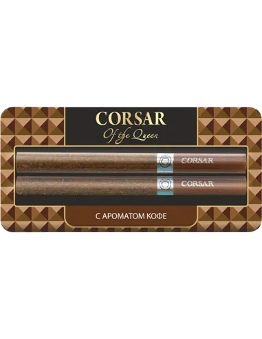 Сигариллы Corsar Of The Queen - Coffee (с ароматом кофе) - 2 шт. (Блистер)