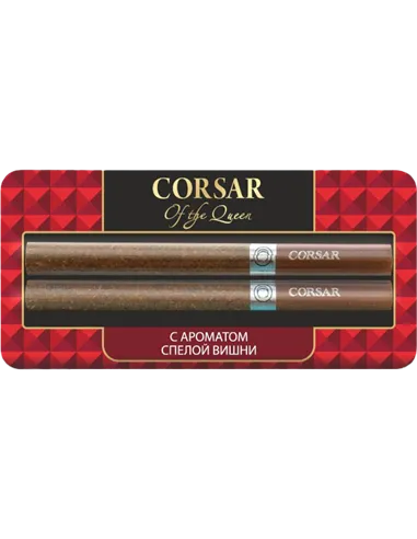 Сигариллы Corsar Of The Queen - Cherry Gold (с ароматом спелой вишни) - 2 шт. (Блистер)