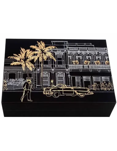 Хьюмидор Gentili Havana на 50 сигар, Черный лак - купить в интернет-магазине Havana Smoke