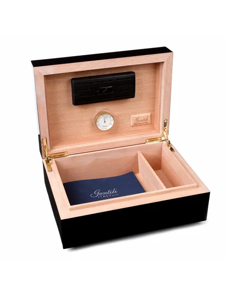 Хьюмидор Gentili Havana на 50 сигар, Черный лак - купить в интернет-магазине Havana Smoke