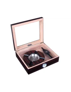 Хьюмидор Lubinski на 30 сигар с подарочным набором, Эбеновое дерево QB310 2