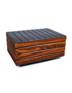 Хьюмидор Lubinski на 80 сигар, Черный лак и Макассар Q242