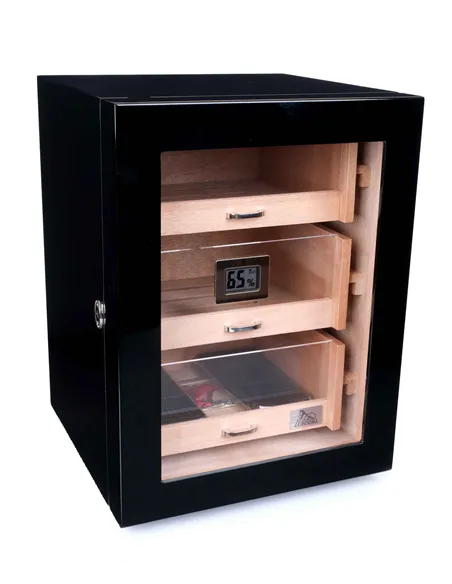 Хьюмидор-шкаф Lubinski на 150 сигар, Черный лак Q1004