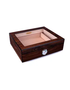 Хьюмидор Tom River со стеклом на 30 сигар, Орех 561-132