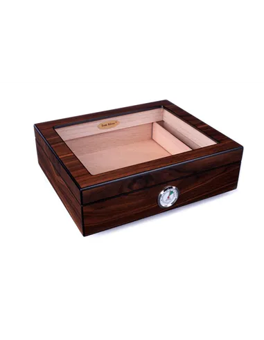 Хьюмидор Tom River со стеклом на 30 сигар, Орех 561-132