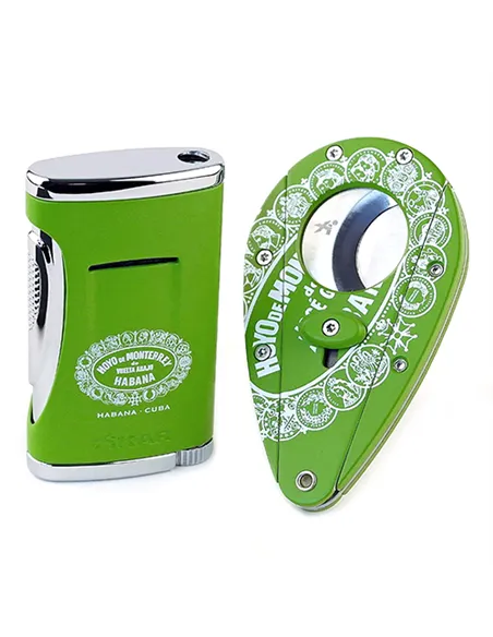 Подарочный набор - зажигалка+гильотина - Hoyo de Monterrey & Xikar