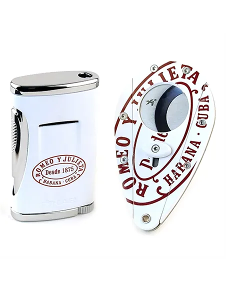 Подарочный набор - зажигалка+гильотина - Romeo y Julieta & Xikar