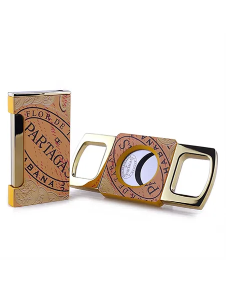 Подарочный набор - зажигалка+гильотина - Partagas