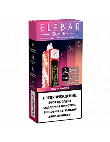 POD система Elf Bar - Booster 30.000 - Ледяной арбуз - 2% - (1 шт.)