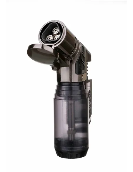 Зажигалка сигарная Honest, тройное пламя, черная