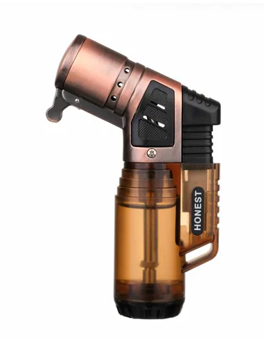 Зажигалка сигарная Honest, тройное пламя, бронза