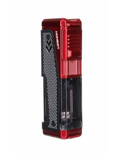 Зажигалка сигарная Honest, четверное пламя, с пробойником и сигарным ложементом, красная