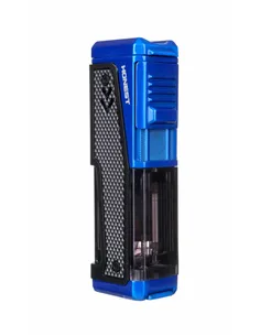 Зажигалка сигарная Honest, четверное пламя, с пробойником и сигарным ложементом, синяя