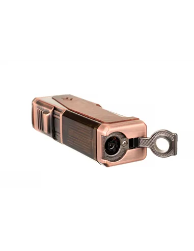 Зажигалка сигарная Honest, четверное пламя, с пробойником и сигарным ложементом, бронза с деревом