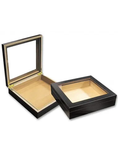 Хьюмидор Aficionado Chateau Glasstop Black