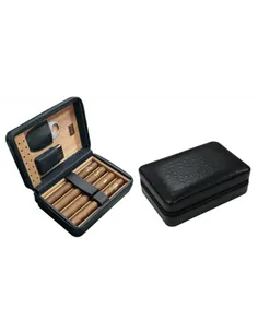 Хьюмидор Aficionado Manhattan Black дорожный на 4-8 сигар