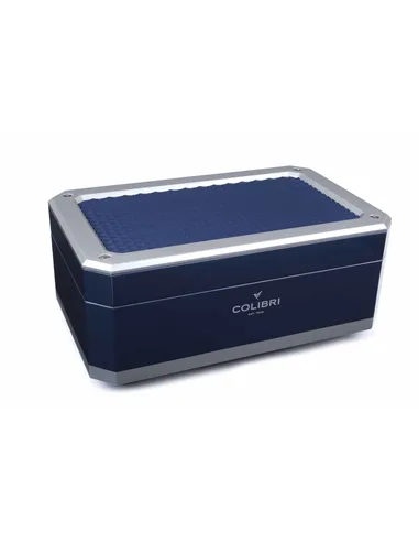 Хьюмидор Colibri Rally на 100 сигар, Алюминий и синий лак-HU360T2
