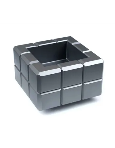 Пепельница Colibri Heritage Cube, Оружейная сталь-AT125T3