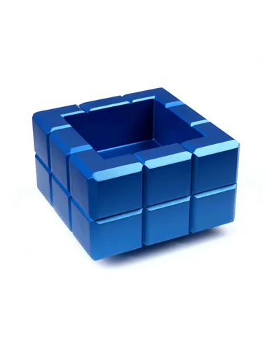 Пепельница Colibri Heritage Cube, Синий лак Navy-AT125T4