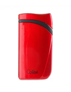 Зажигалка сигарная Colibri Falcon, красный металлик-LI310T12
