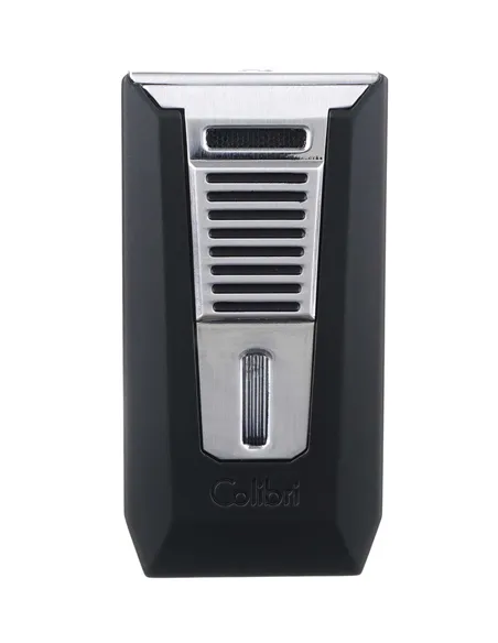 Зажигалка сигарная Colibri Slide (двойное пламя), черная-хром - купить в интернет-магазине Havana Smoke