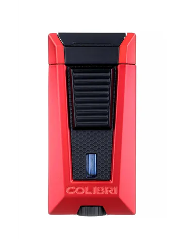 Зажигалка сигарная Colibri Stealth (тройное пламя), красный металлик-LI900T22
