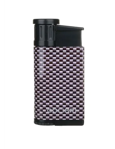 Зажигалка сигарная Colibri Evo, серебристый карбон-LI520C31