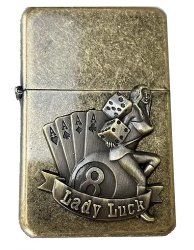 03162 Зажигалка бензиновая FARO Z16 "Lady Luck"