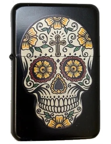 03186 Зажигалка бензиновая FARO Z16 "Skull 1"