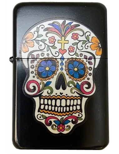 03189 Зажигалка бензиновая FARO Z16 "Skull 4"