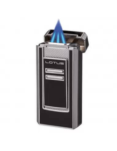Зажигалка Lotus Commander Black Laquer & Polished Chrome 4650