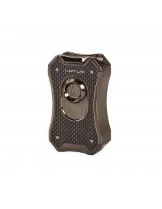 Зажигалка Lotus Emperor Black Carbon fiber & Gunmetal Настольня T9010