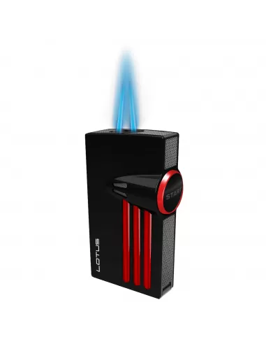 Зажигалка Lotus Orion Black matte & Polished red 5200