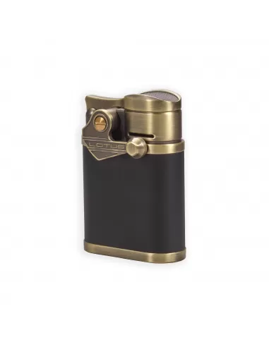 Зажигалка Lotus Winston Brass Brushed & Black Настольная T1200