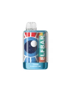 Электронная сигарета ELFBAR TE6000 Голубика Лайм 