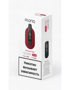 Электронная сигарета Plonq Ultra Малина лайм, 12 000 затяжек