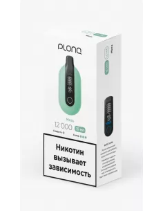 Электронная сигарета Plonq Ultra Мята, 12 000 затяжек