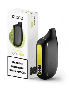 Электронная сигарета Plonq MAX S Лимон Мята, 8000 затяжек
