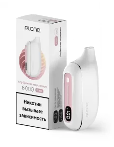 Электронная сигарета Plonq Max Клубничное мороженое, 6000 затяжек