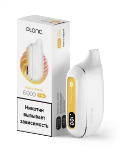 Электронная сигарета Plonq Max Манго Персик, 6000 затяжек