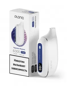 Электронная сигарета Plonq Max Черника Малина, 6000 затяжек